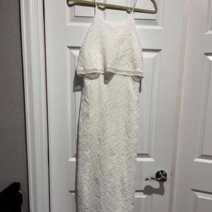 Anthropologie white lace dress, size 4, NEW